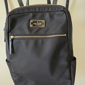 Kate Spade black mini backpack